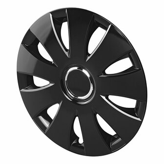 Set copricerchi Aura nero 16 pollici 4 pezzi in scatola espositiva