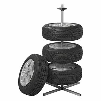Supporto per cerchioni in alluminio XL per 4 pneumatici