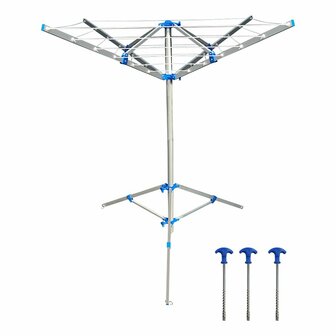 Stendibiancheria rotante con base incl. 3 pioli