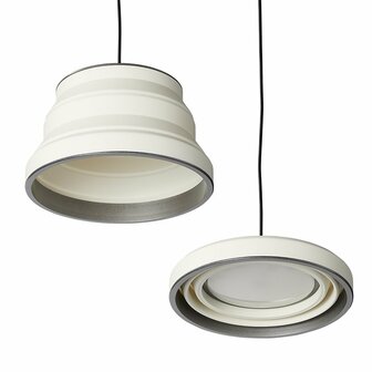 Lampada a sospensione LED pieghevole silicone bianco diam 20cm