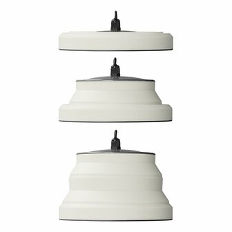 Lampada a sospensione LED pieghevole silicone bianco dia 15cm