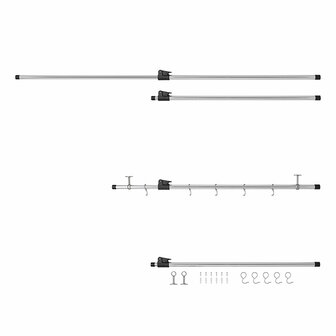 Binario di sospensione per garage camper 85 - 165 cm
