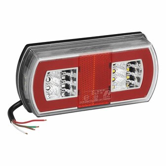 Fanale posteriore 5 funzioni 225 x 105 mm 43LED destro