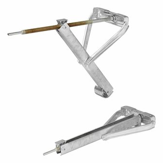 Supporto angolare per roulotte 700kg 605x260mm H:500mm