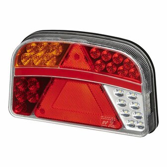Fanale posteriore 6 funzioni 240x150mm LED sinistro
