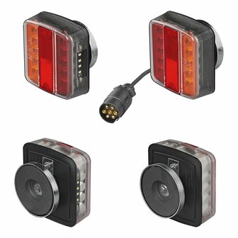 Set luci rimorchio LED con magneti cavo 7 5+2 5M
