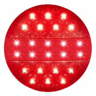 Fanale posteriore 12 24V 3 funzioni 140mm STF LED
