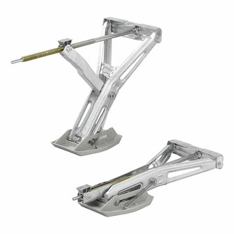Supporto angolare per roulotte 1000kg 605x280mm H:470mm incl. piede stabilizzatore