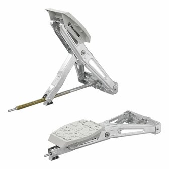 Supporto angolare per roulotte 1000kg 605x280mm H:470mm incl. piede stabilizzatore