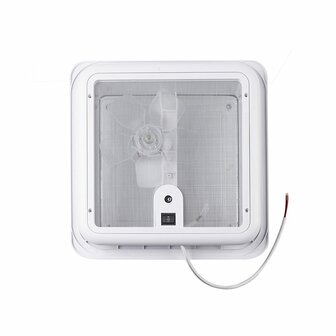 Botola sul tetto 280 x 280 mm senza ventilazione permanente trasparente con ventola
