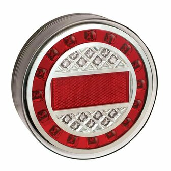 Fanale posteriore 12 24V 4 funzioni 125mm LED