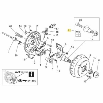 Set di perni ruota euro-plus 2051 U