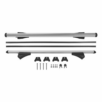 Supporto per barre portatutto per barre portatutto chiuse 120cm alluminio 75kg