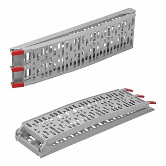 Rampa pieghevole in alluminio 220x28cm 340kg al pezzo