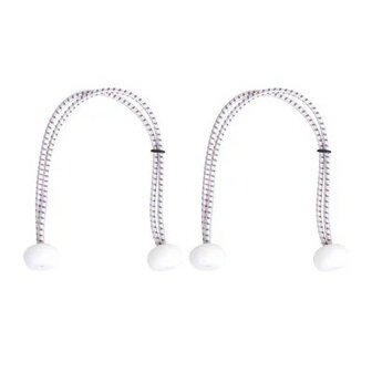 Legante per vela con palline di plastica  2 pezzi in sacchetto  30 cm  bianco