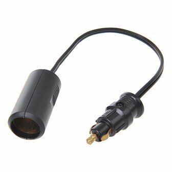 Cavo prolunga da spina DIN a presa accendisigari 25cm