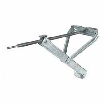 Supporto angolare per roulotte  700 kg 605 x 260 mm H:500 mm compatto lungo