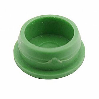 Piastra di ancoraggio con tappo di copertura verde