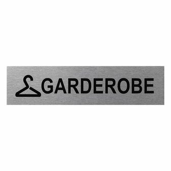 Cartello porta in alluminio Armadio160x40mm