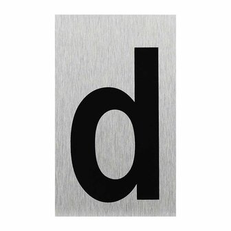 Cartello porta in alluminio d100x60mm