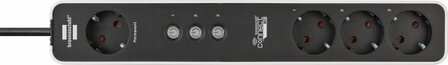 Connect wifi multipresa a 4 prese bianco nero 1,5m h05vv-f3g1.5