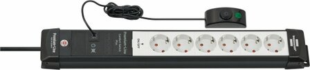 Presa multipla 6 prese nero grigio chiaro 3m h05vv-f 3g1,5