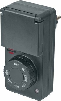 Timer con sensore crepuscolare DDT IP44 antracite