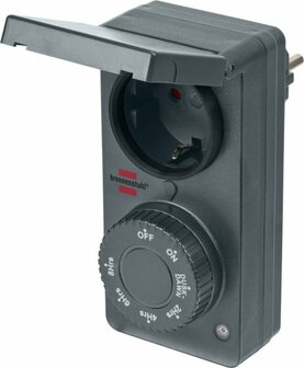 Timer con sensore crepuscolare DDT IP44 antracite