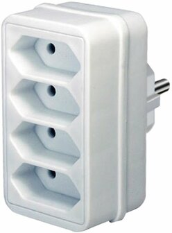 Adattatore a 4 prese Euro