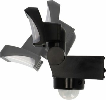 Faretto LED WS 2050 SP con rilevatore di movimento, 1680lm, IP44, nero