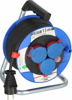 Tamburo avvolgicavo Garant IP44 compatto 15m H05RR-F 3G1,5