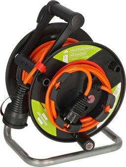 Garant G Bretec IP44 avvolgicavo da giardino in plastica riciclata 23 + 2 m AT-N05V3V3-F3G1.5