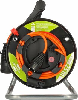 Garant G Bretec IP44 avvolgicavo da giardino in plastica riciclata 23 + 2 m AT-N05V3V3-F3G1.5