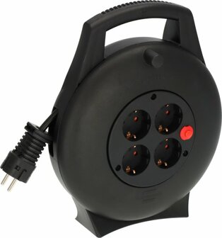 scatola per cavi VL2-X 4 prese nero 10m H05VV-F3G1.5