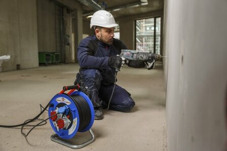 Avvolgicavo da cantiere industriale edile Garant CEE IP44 30 m H07RN-F 5G2.5