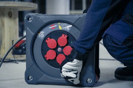 Professional Avvolgicavo da cantiere KA 3100 5 IP44, 33 m H07RN-F 3G1.5