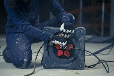 Professional Avvolgicavo da cantiere con Powerblock KC 3200 5 IP44, 33+5m H07RN-F 3G2.5