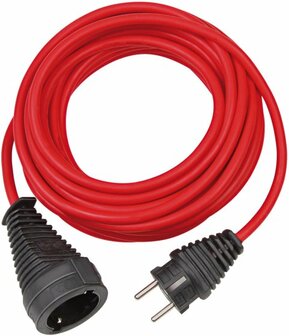 Prolunga in plastica di alta qualita 10m rosso H05VV-F 3G1,5
