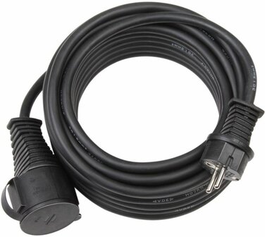 Prolunga per cantieri IP44 25m H07RN-F 3G2,5 nero