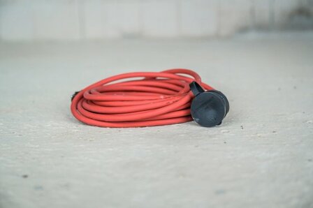 Prolunga per cantieri IP44 10m H07RN-F 3G1,5 rosso