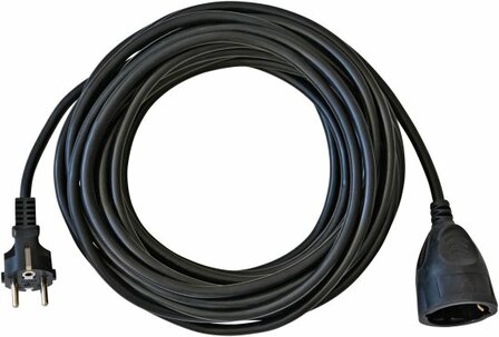 Prolunga in plastica nera 10m H05VV-F 3G1,5