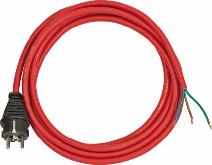 Cavi di collegamento IP44 3m rosso H05RR-F 3G1,5
