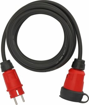 Cavo di prolunga VN 1110 IP44, 5m nero H07RN-F 3G1.5