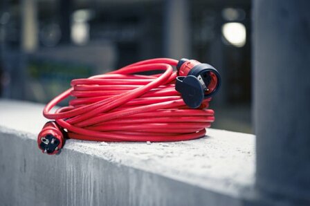 Cavo di prolunga VQ 2100 IP44, 25 m rosso H07BQ-F 3G1,5