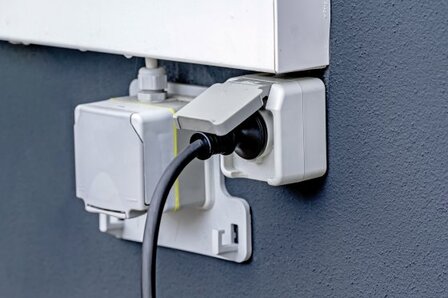 Caricabatterie portatile per veicoli elettrici di tipo 2 con contatto di protezione 2,3KW e cavo da 8 m