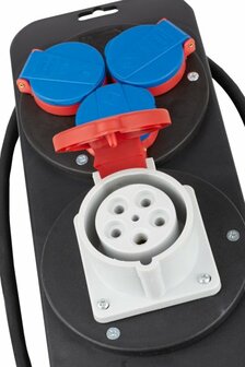 Stazione di energia CEE 1 IP44 spina 400V 16A prese 1x CEE 400V 16A+3x 230V 16A