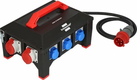 Professional Distributore di energia in gomma BSV 5-32A FI 2m H07RN-F 5G6,0 1xCEE32A+2x16A, 6x230V
