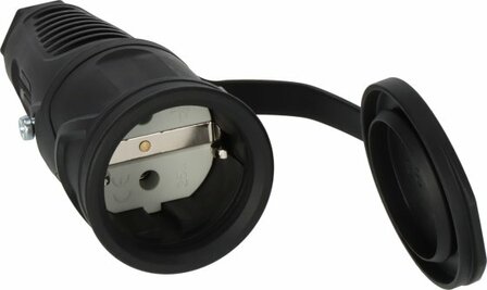 Contatto di terra in gomma 230V 16A IP54