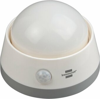 Luce da notte LED a batteria NLB 02 BS con rilevatore di movimento a infrarossi e interruttore a pulsante 2 LED 60lm 3x AA (inclusi)