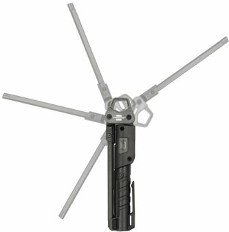 Lampada portatile LED ricaricabile HL 400 AC, 400lm + spot 120lm + fonte di luce sul retro 200lm